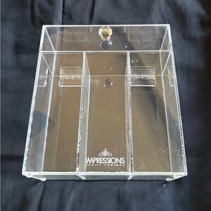 Impressions Vanity Diamond knob Clear Acrylic Organizer